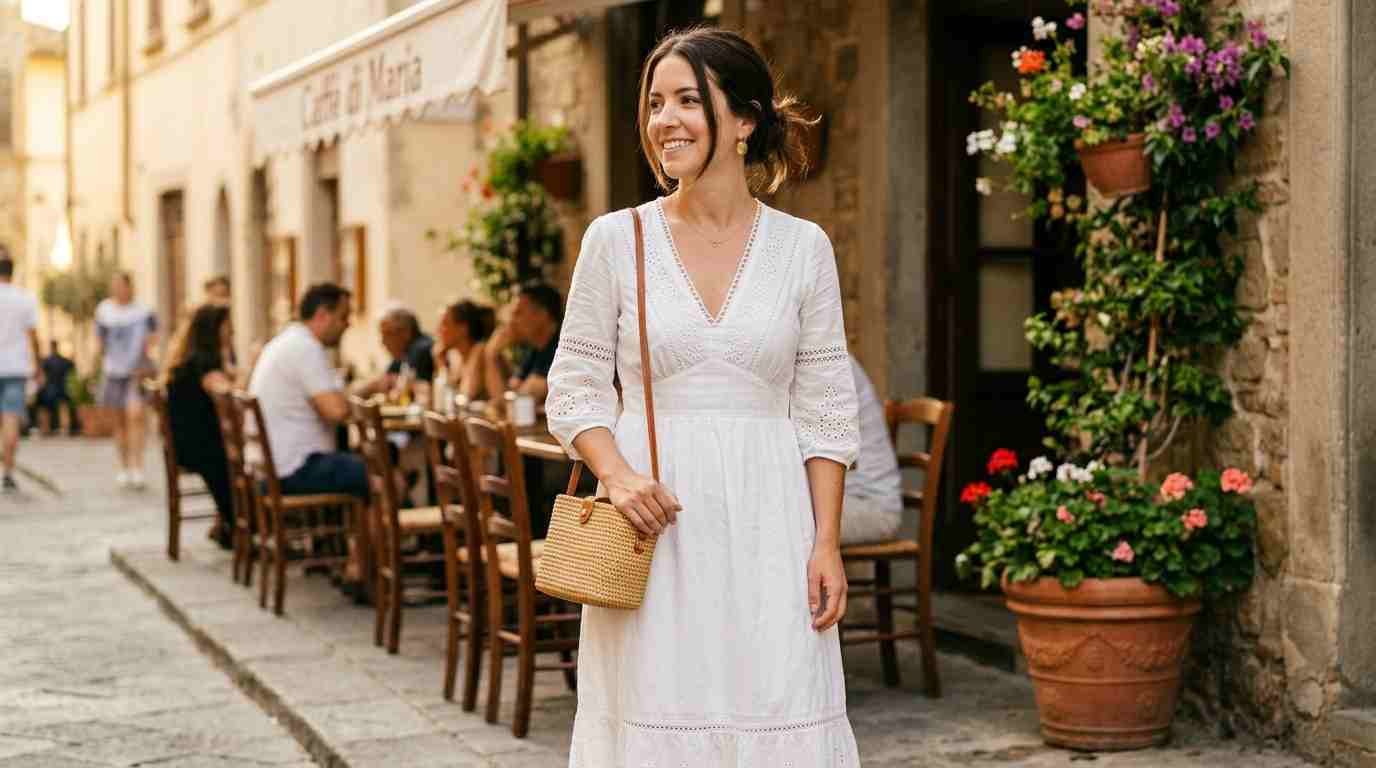 17 Italian Summer White Dress Ideas for
