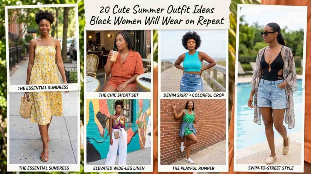 20 Cute Summer Outfit Ideas Black