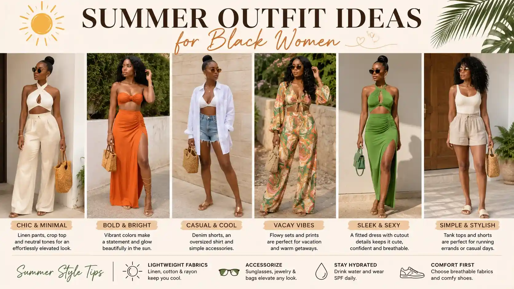 21 Summer Outfit Ideas for Black