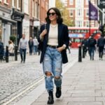 20 Chic blue baggy ripped jeans outfit ideas