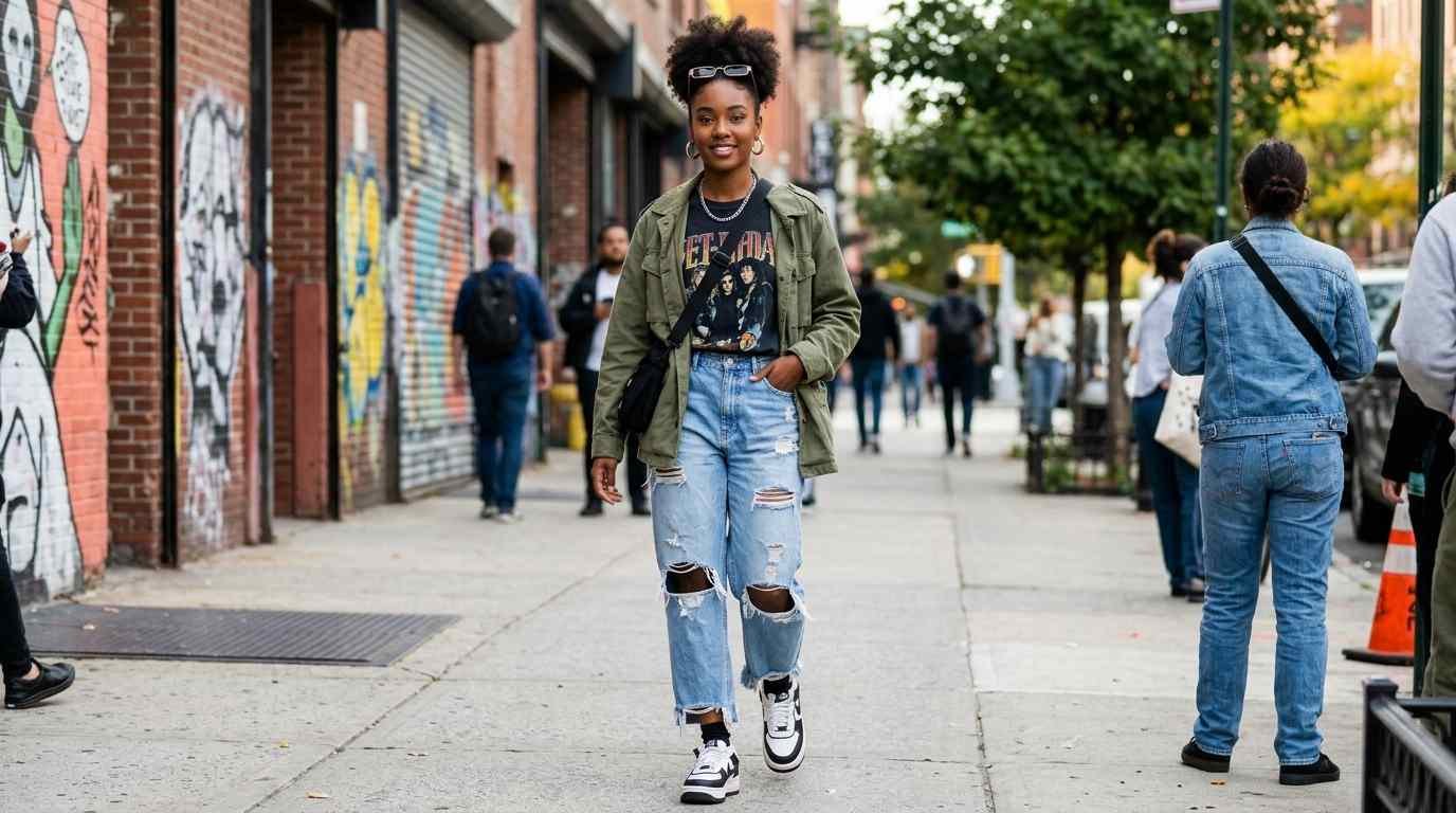 22 Stylish Outfit Ideas for Baggy Ripped