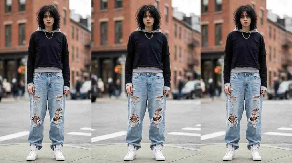 23 Baggy Jeans Outfit Ripped Ideas fo