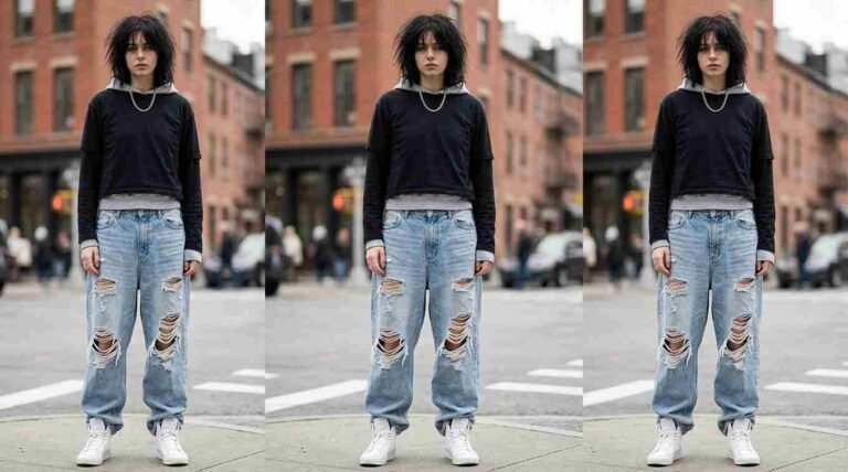 23 Baggy Jeans Outfit Ripped Ideas fo