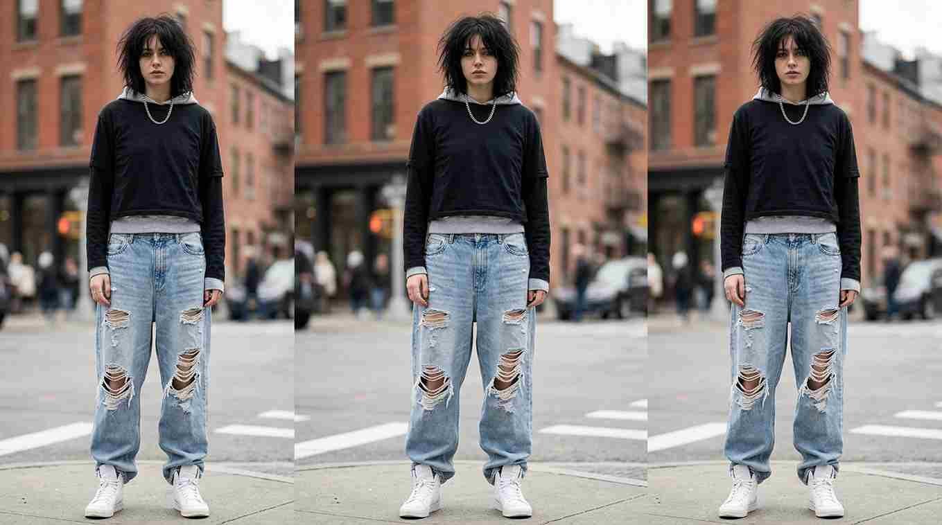 23 Baggy Jeans Outfit Ripped Ideas fo