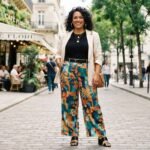 15 Stylish Patterned Pants Outfit Plus