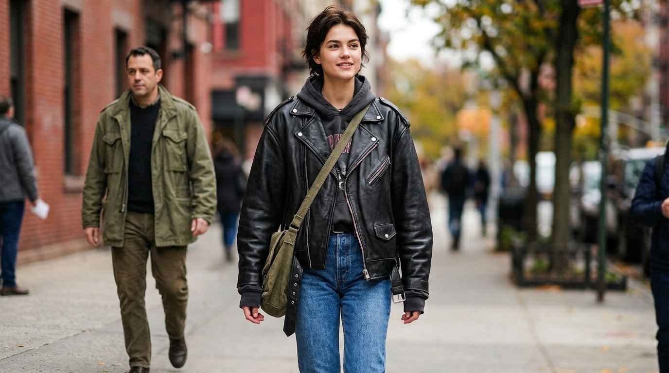 20 Stylish Oversized Leather Jacket