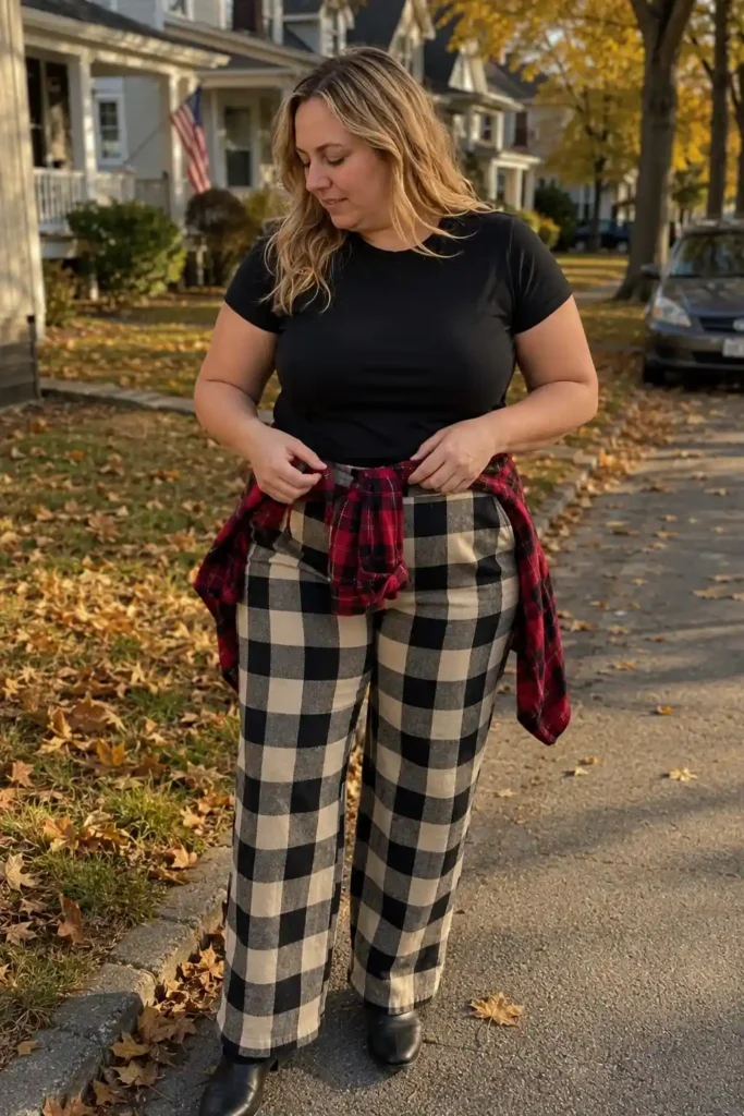 Buffalo check pants wi