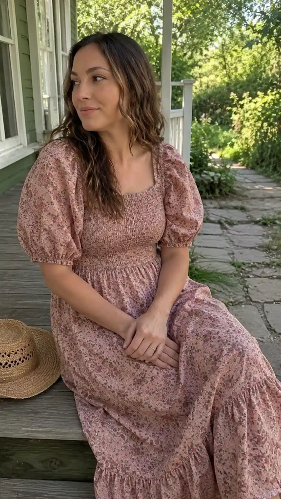 Calico print button-down