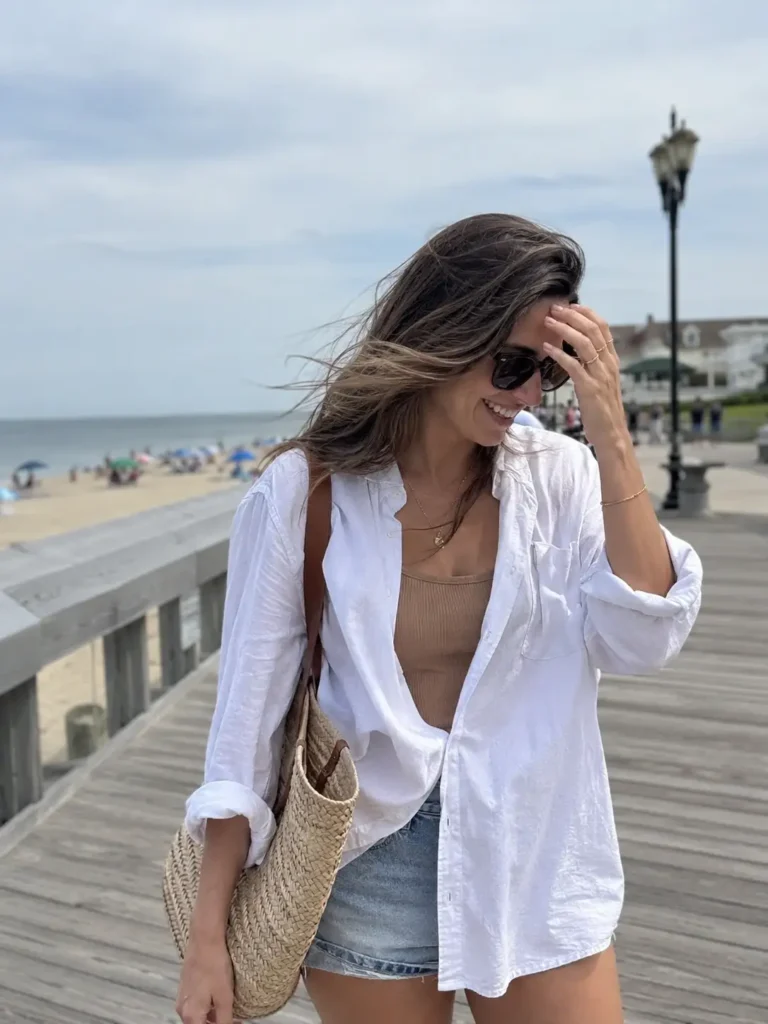 Crisp white shirting