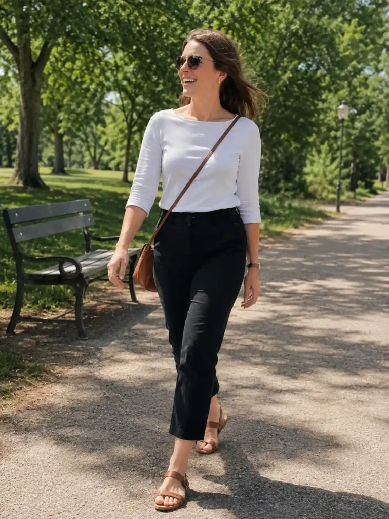 Cropped trousers