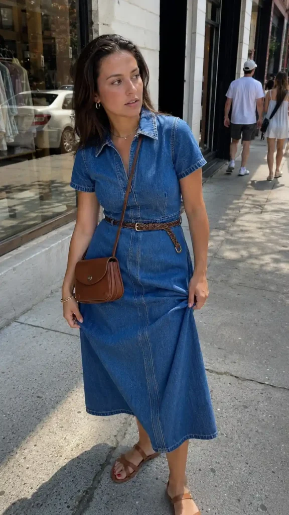 Denim western dresses