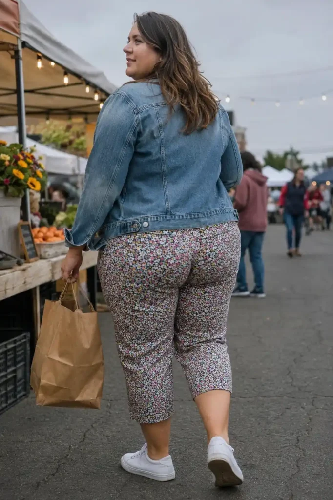 Floral capris with