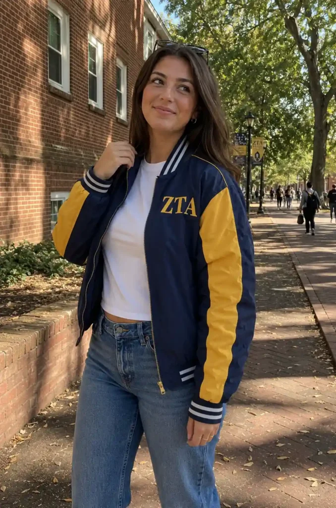  Line jacket and jeans