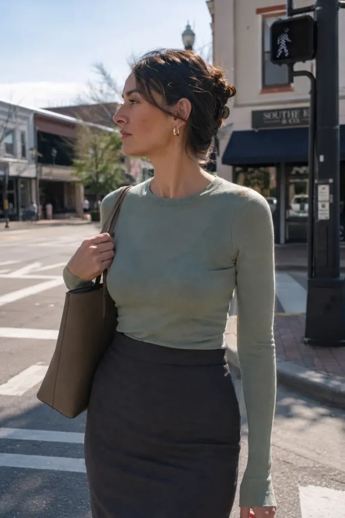 Pastel knitwear with