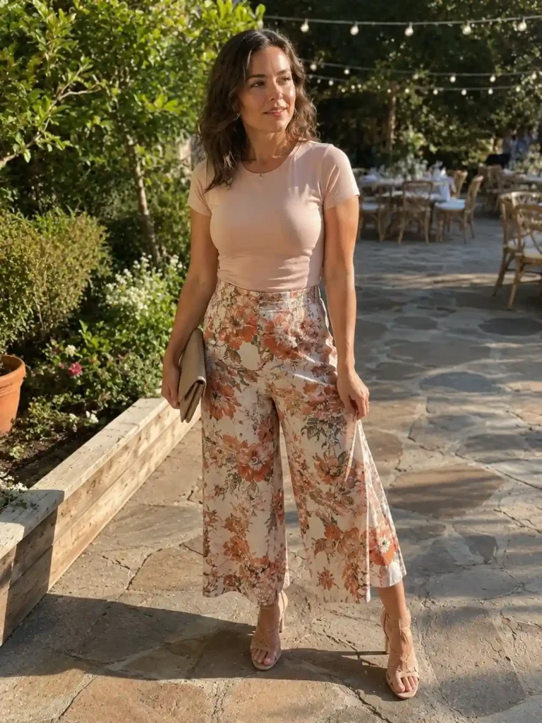 Printed culottes