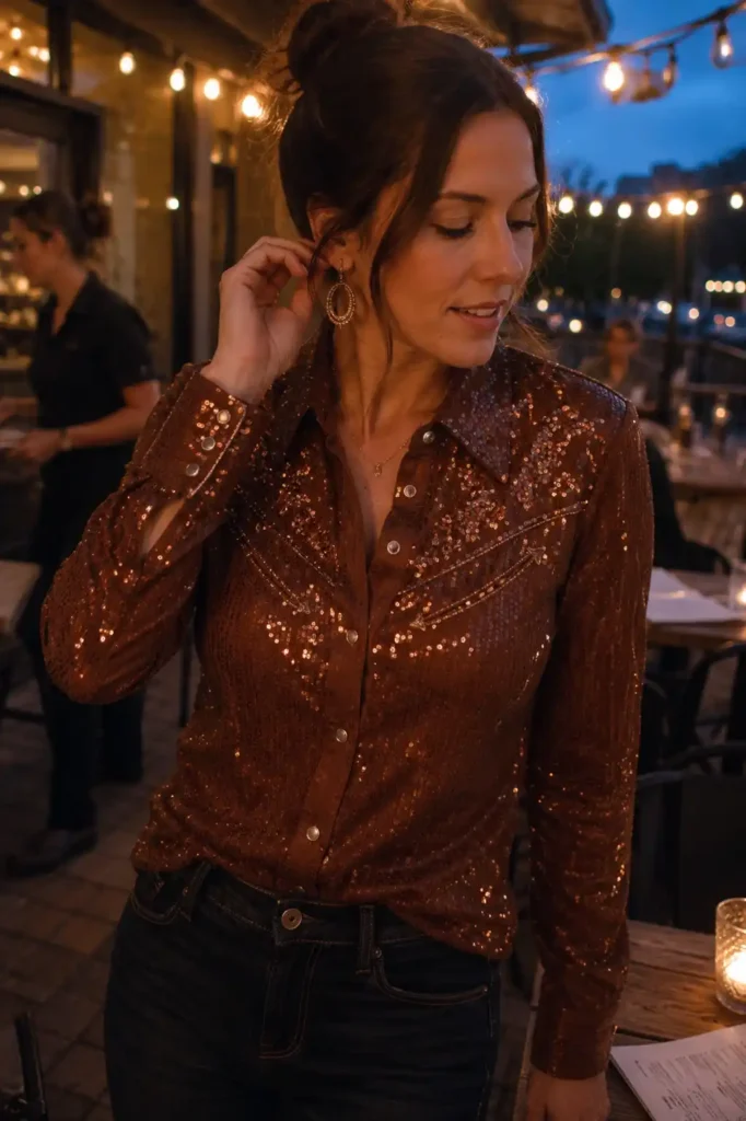 Sequin-embellished