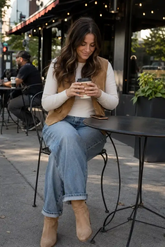 Slouchy boyfriend jeans with