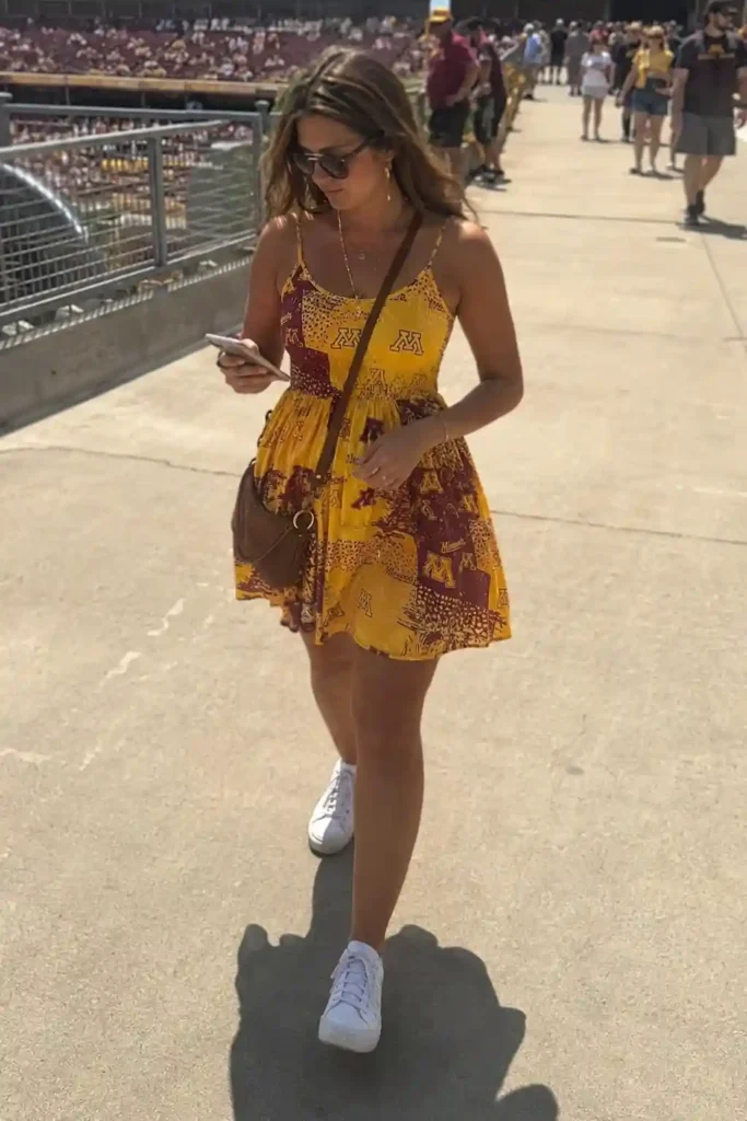 Sundress with sneakers HBCU 