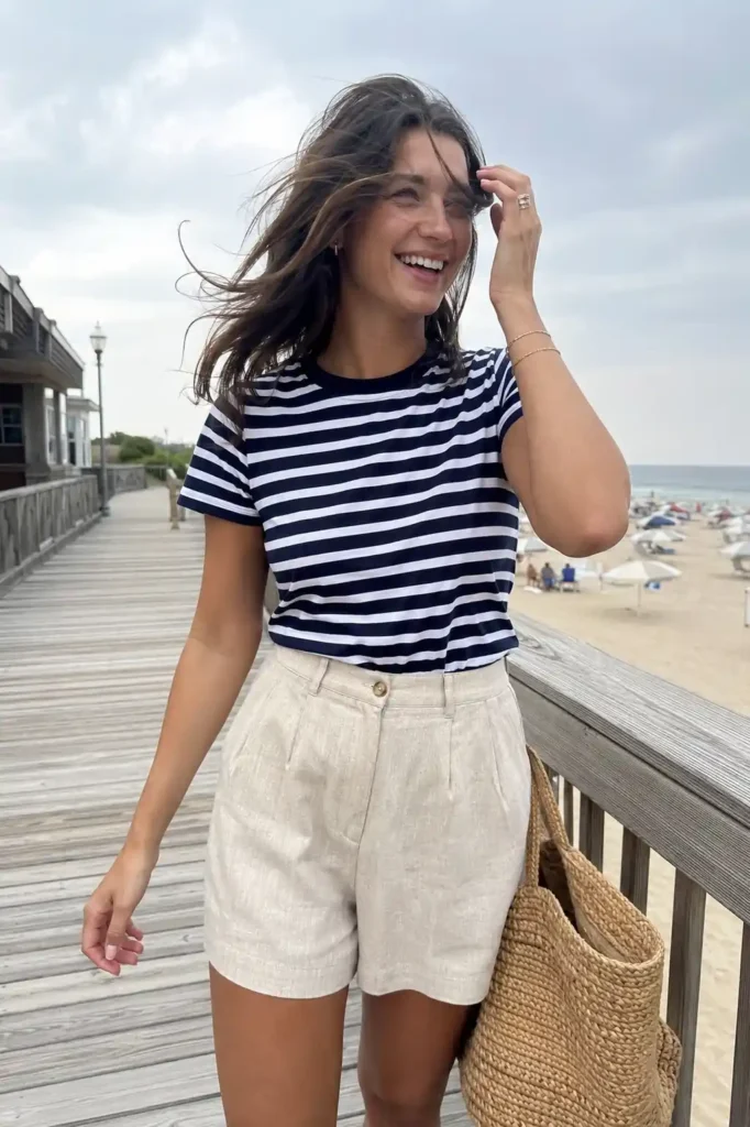 The classic striped tee