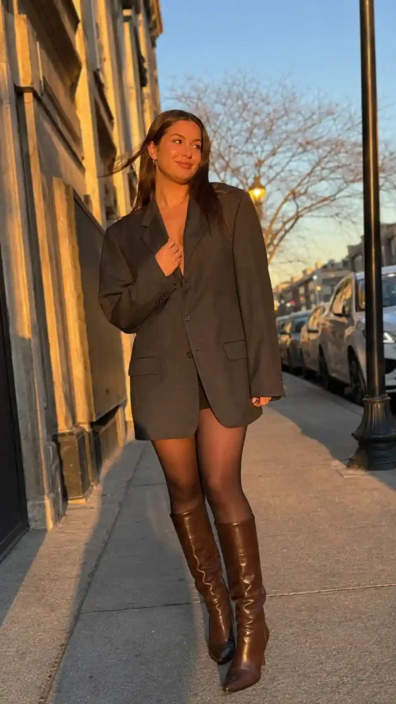 The oversized blazer as a dress