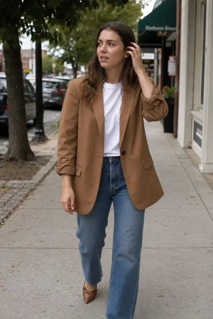 The oversized blazer over everything