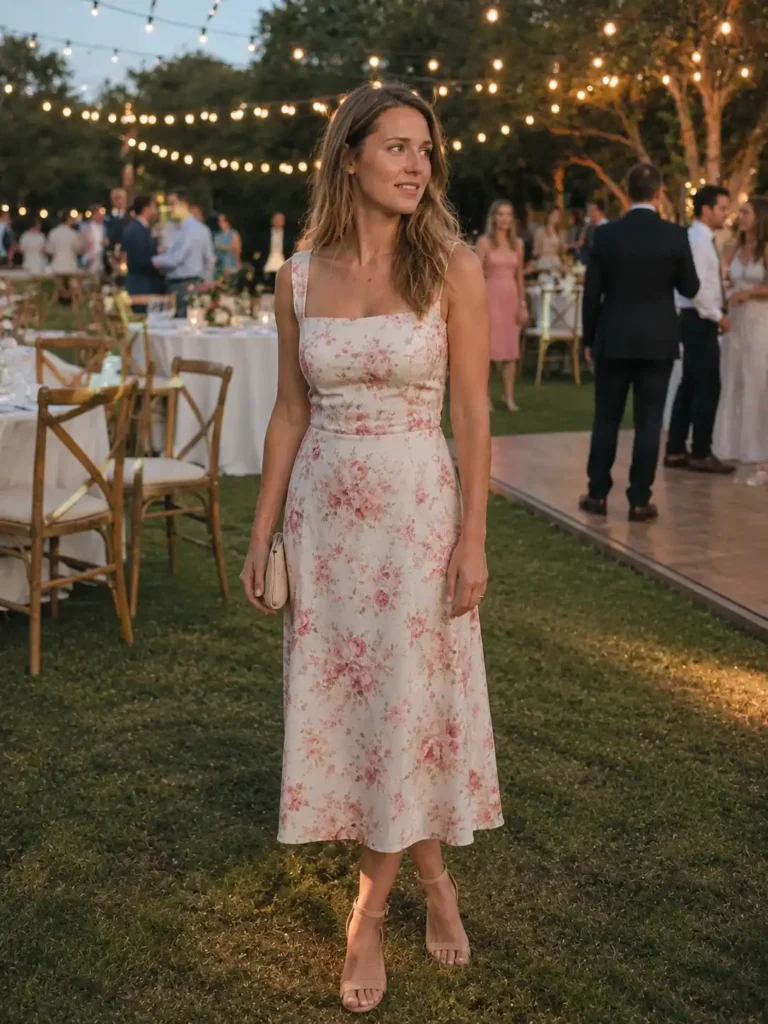 White wedding guest dress