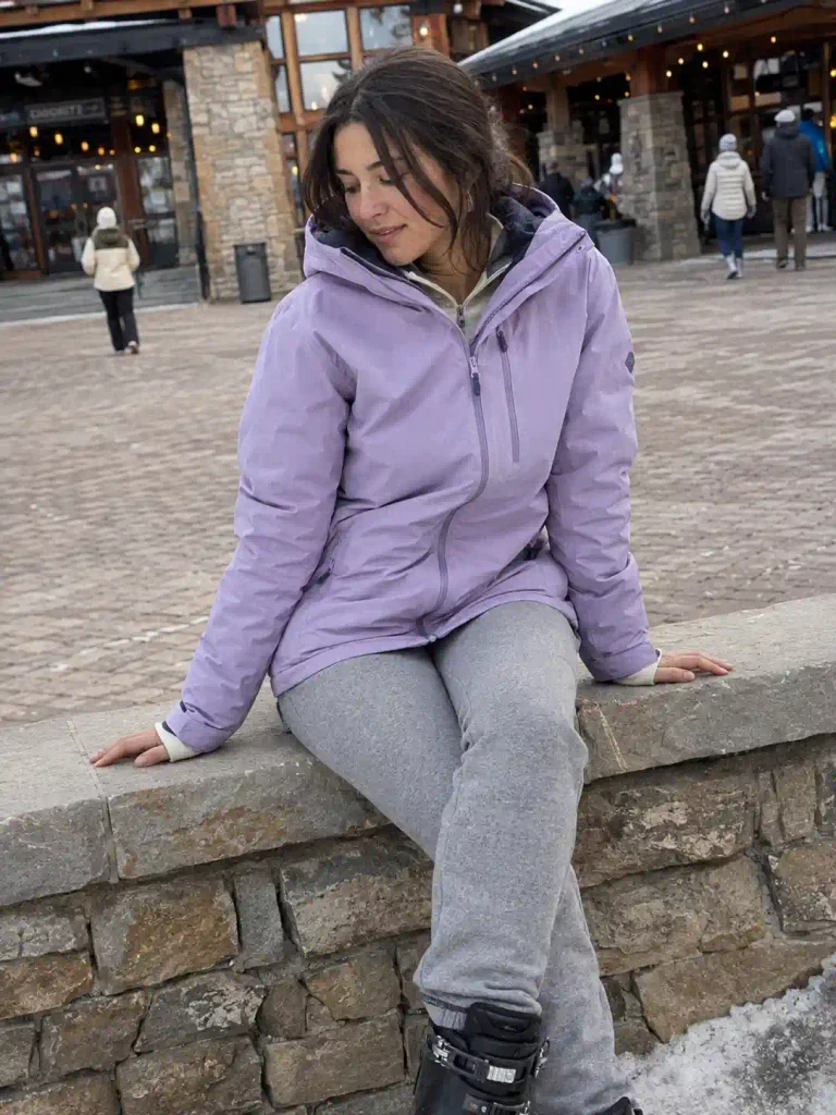 11. Lavender and grey soft look