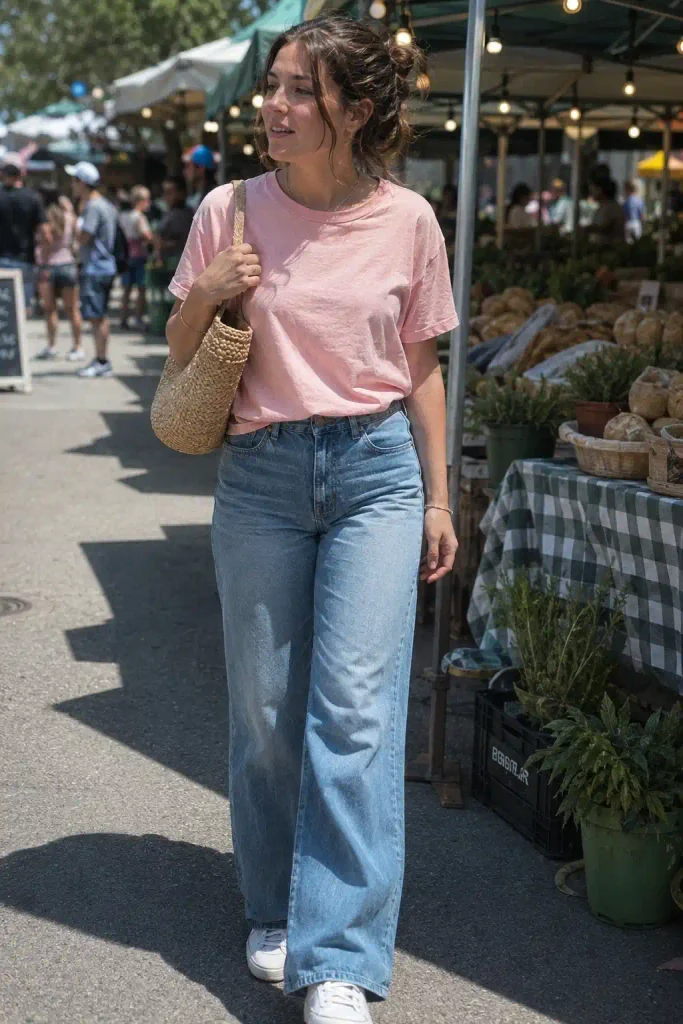 Baby blue jeans