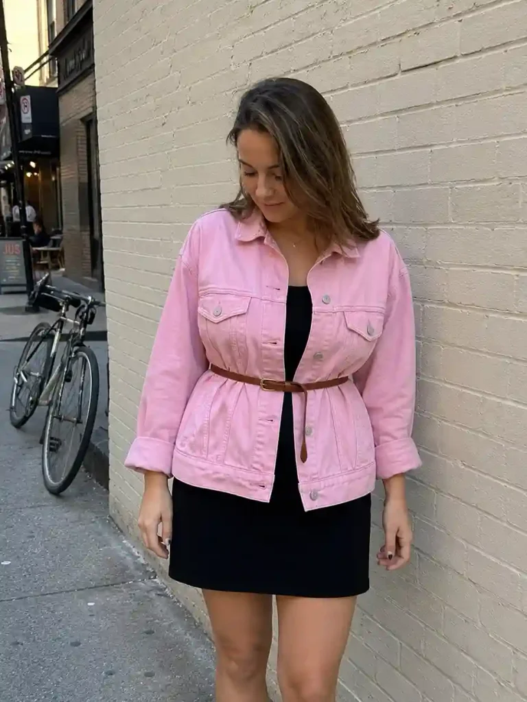 Belted jacket as a statement piece