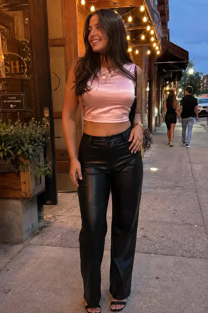 Black leather