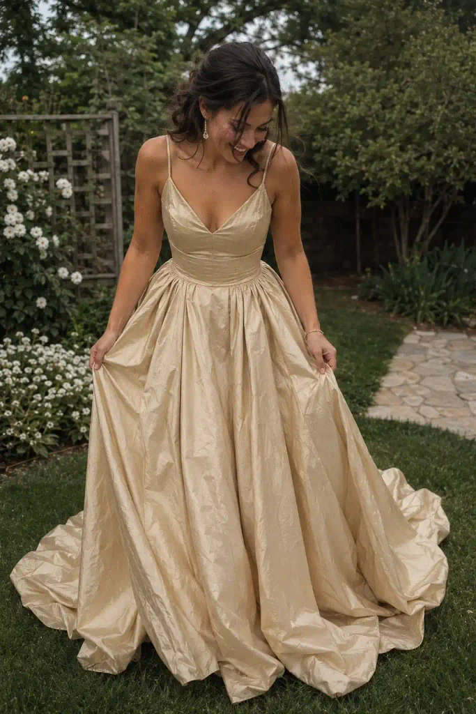 Champagne gold ballgown
