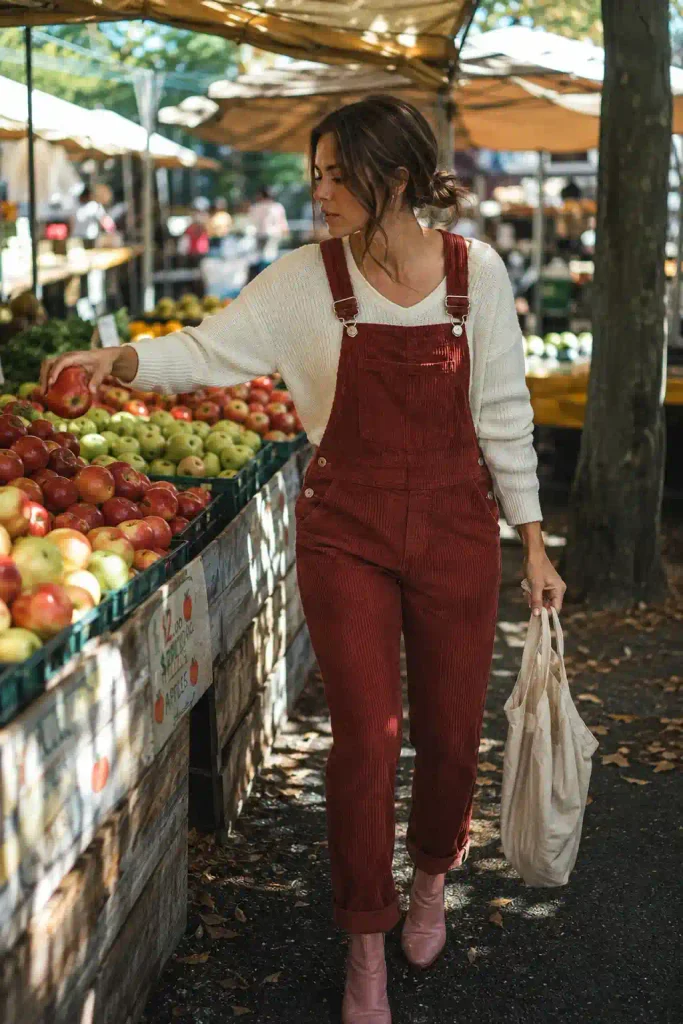 Corduroy overalls