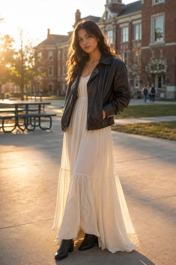 Cream Maxi Dress
