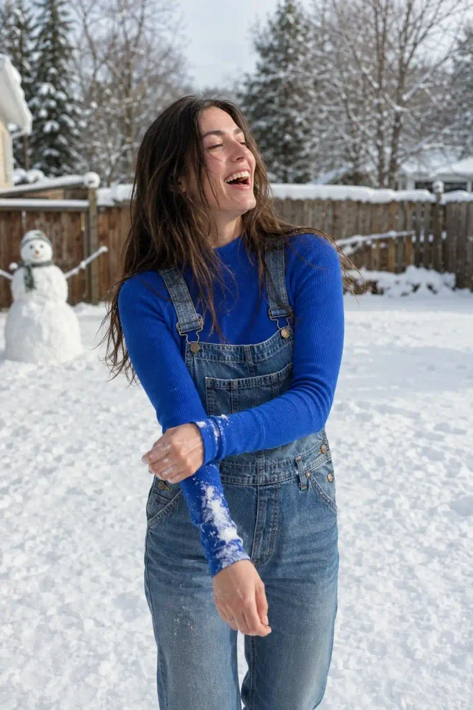 Denim overalls