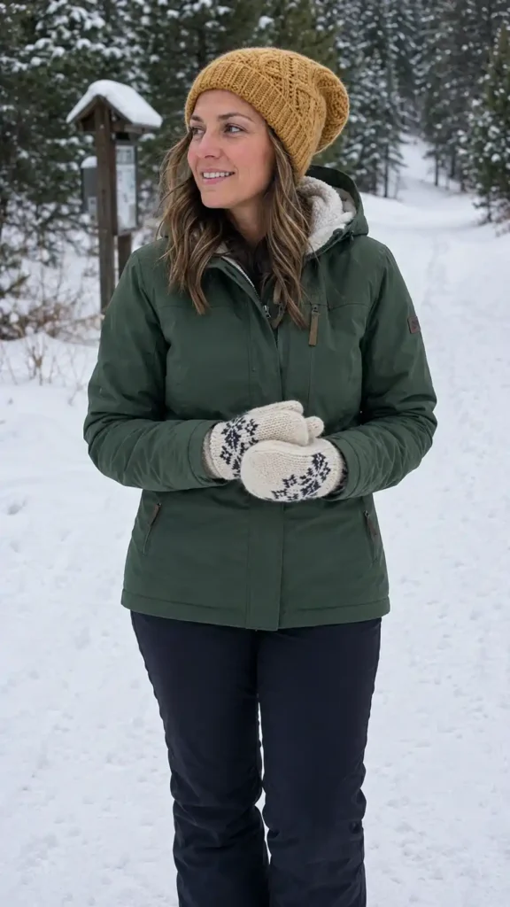 Fleece-lined hooded
