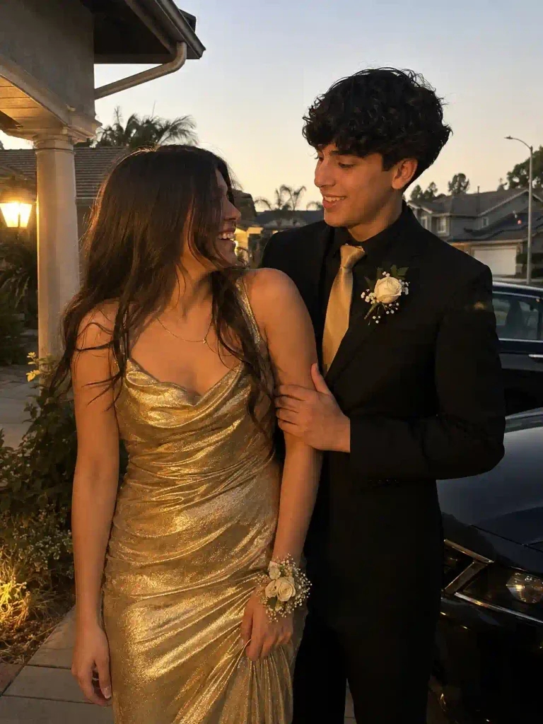 Gold and black