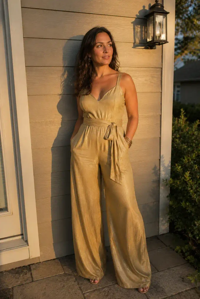 Gold jumpsuit