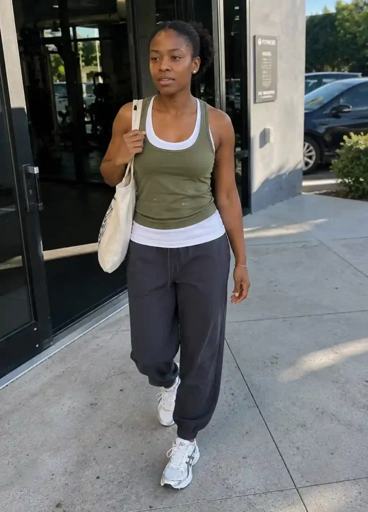 Layered tanks with joggers