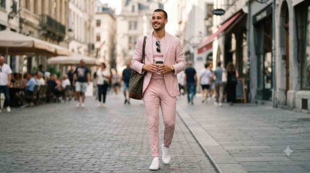 Light Pink Outfit Men
