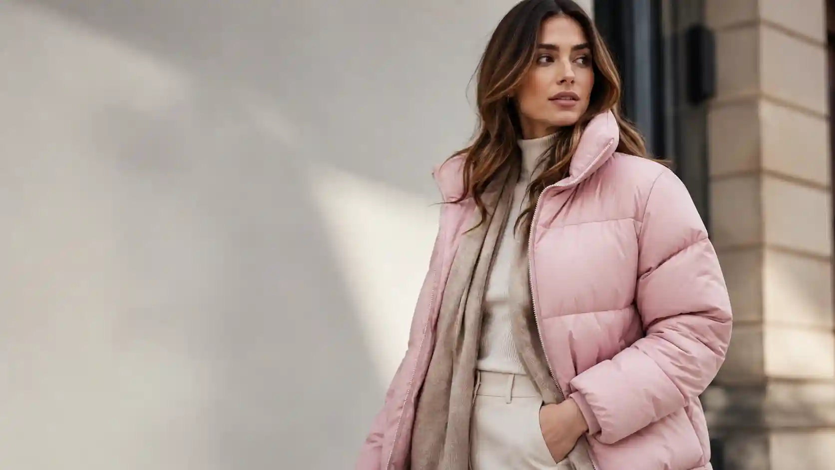 Light Pink Puffer Jacket