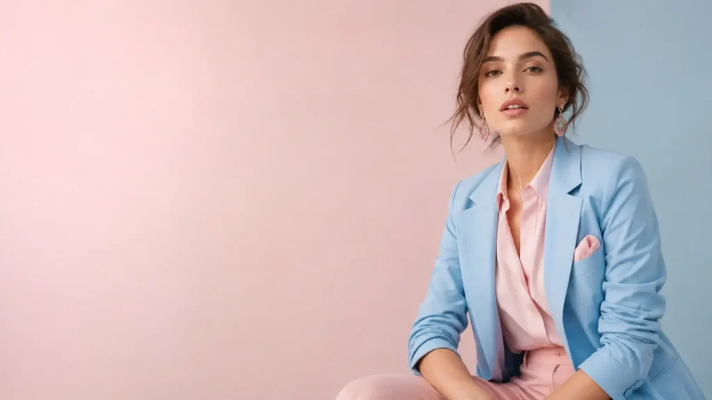 Light blue and pink outfit ideas
