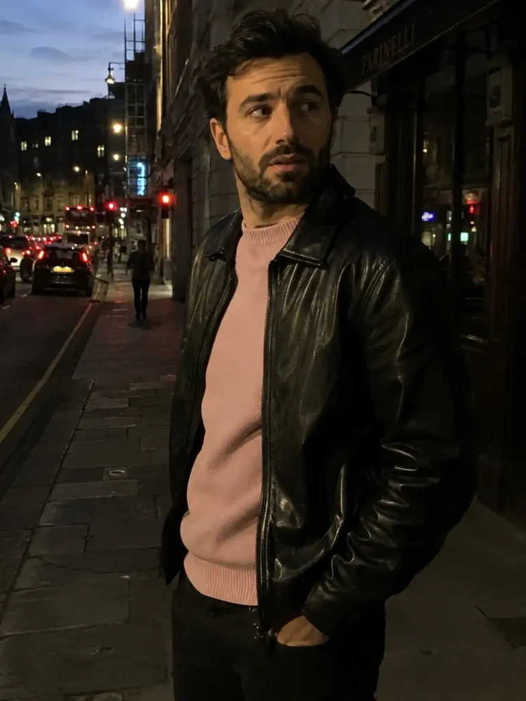 Light pink and black