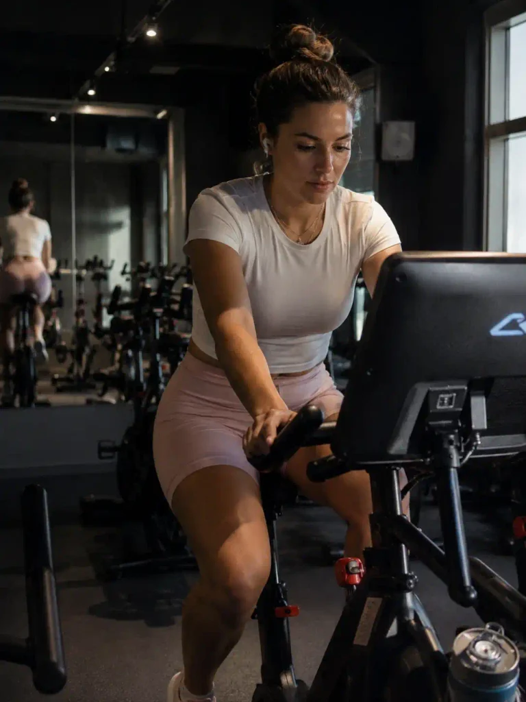 Padded pink bike shorts