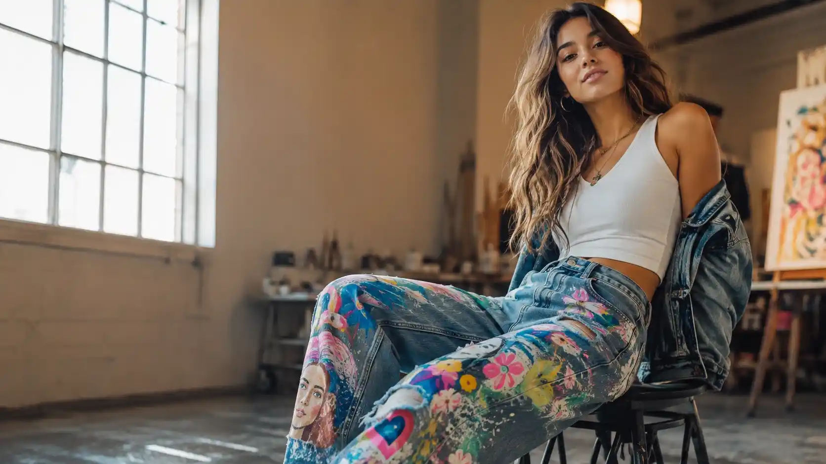 Painted Jeans