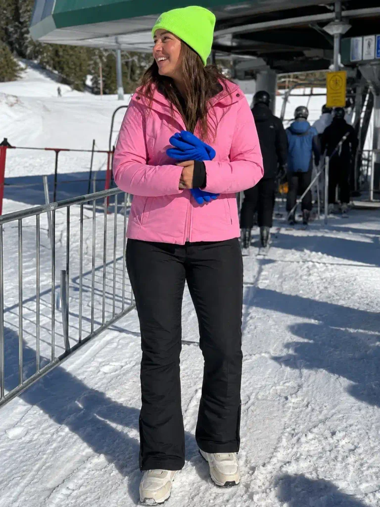 Pink jacket with contrasting