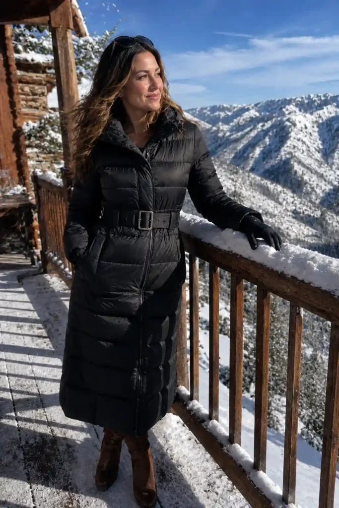 Puffer coat dress