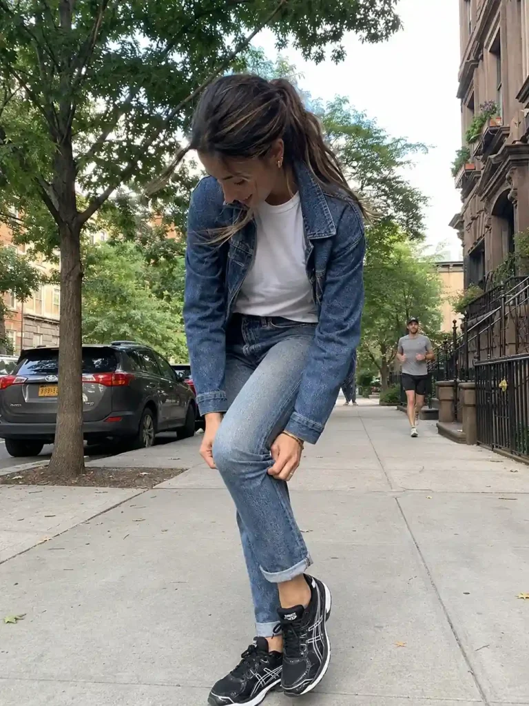 Straight-leg jeans