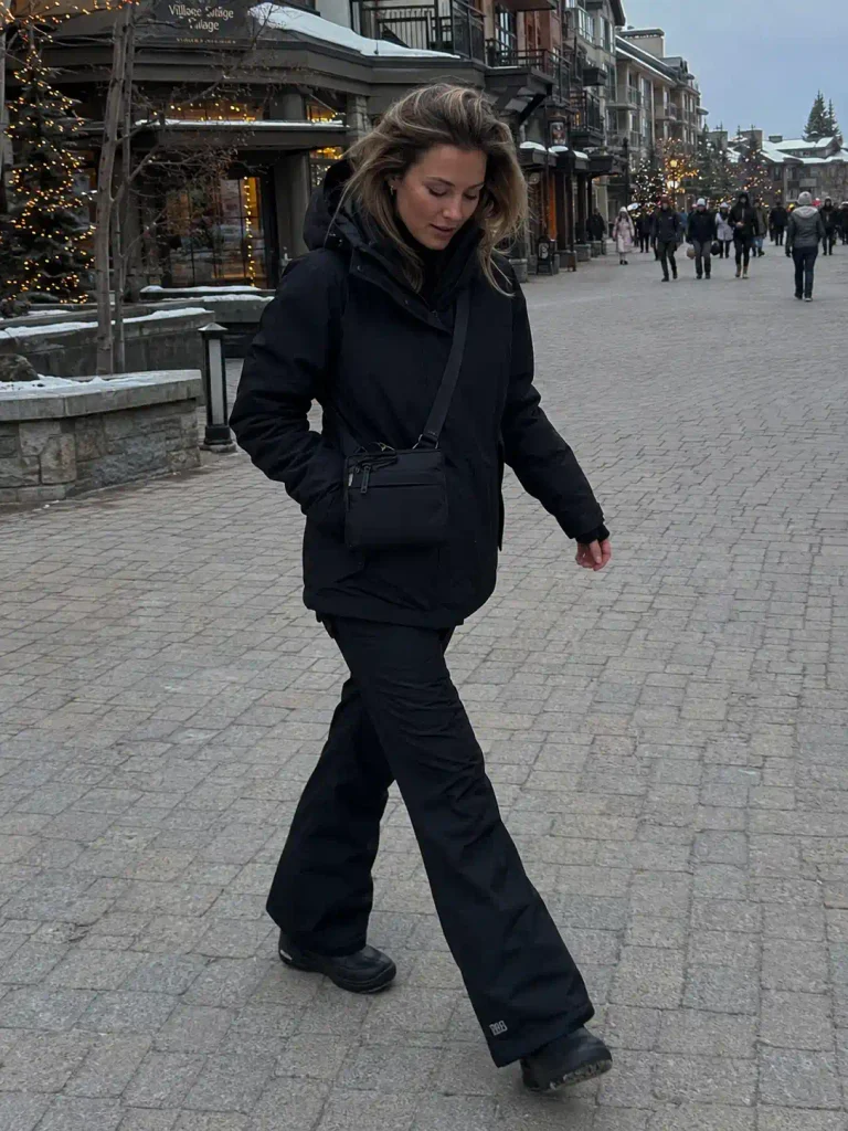 Structured black parka