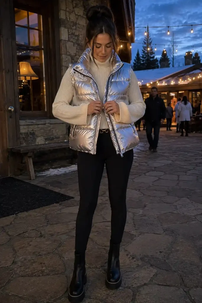 The metallic accent look