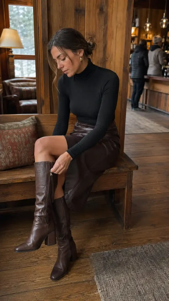 Turtleneck bodysuit with